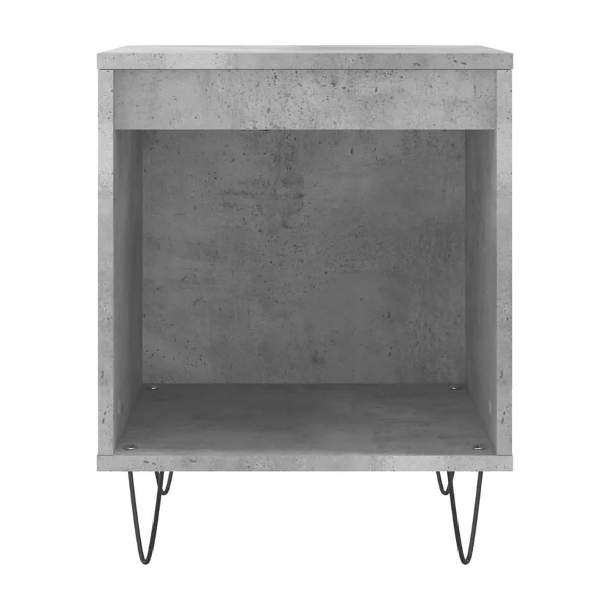 Vidaxl Nachttische im 2er-Set in Grau im Industrial-Design aus Beton und Metall, B/T/H: 40 x 35 x 50 cm - Bild 5