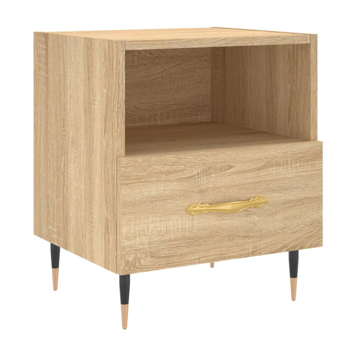 Vidaxl Nachttische im 2er-Set in Sonoma-Eiche, modern und skandinavisch, B/T/H: 40 x 35 x 47,5 cm - Bild 2