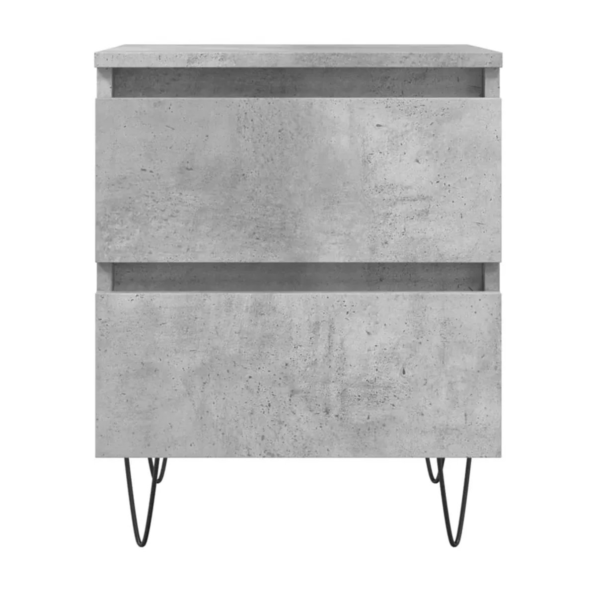 Vidaxl Nachttische im Industrial Design, 2 Stück, Grau, B/T/H: 40 x 35 x 50 cm - Bild 6