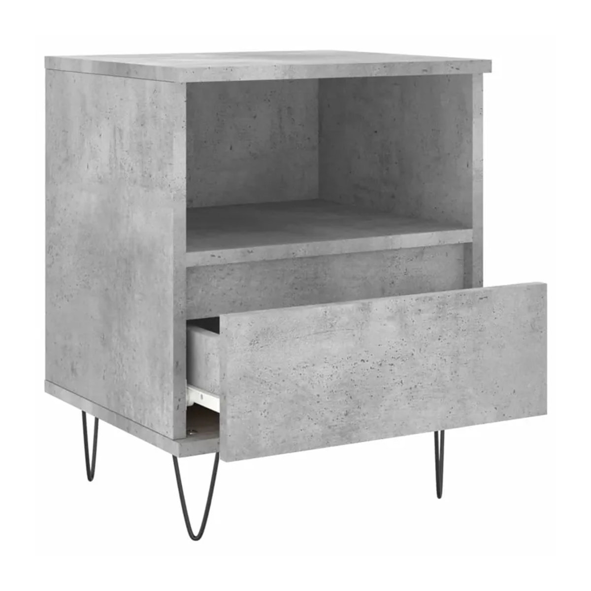 Vidaxl Nachttische im Industrial Design, 2er-Set, Grau, B/T/H: 40 x 35 x 50 cm - Bild 3
