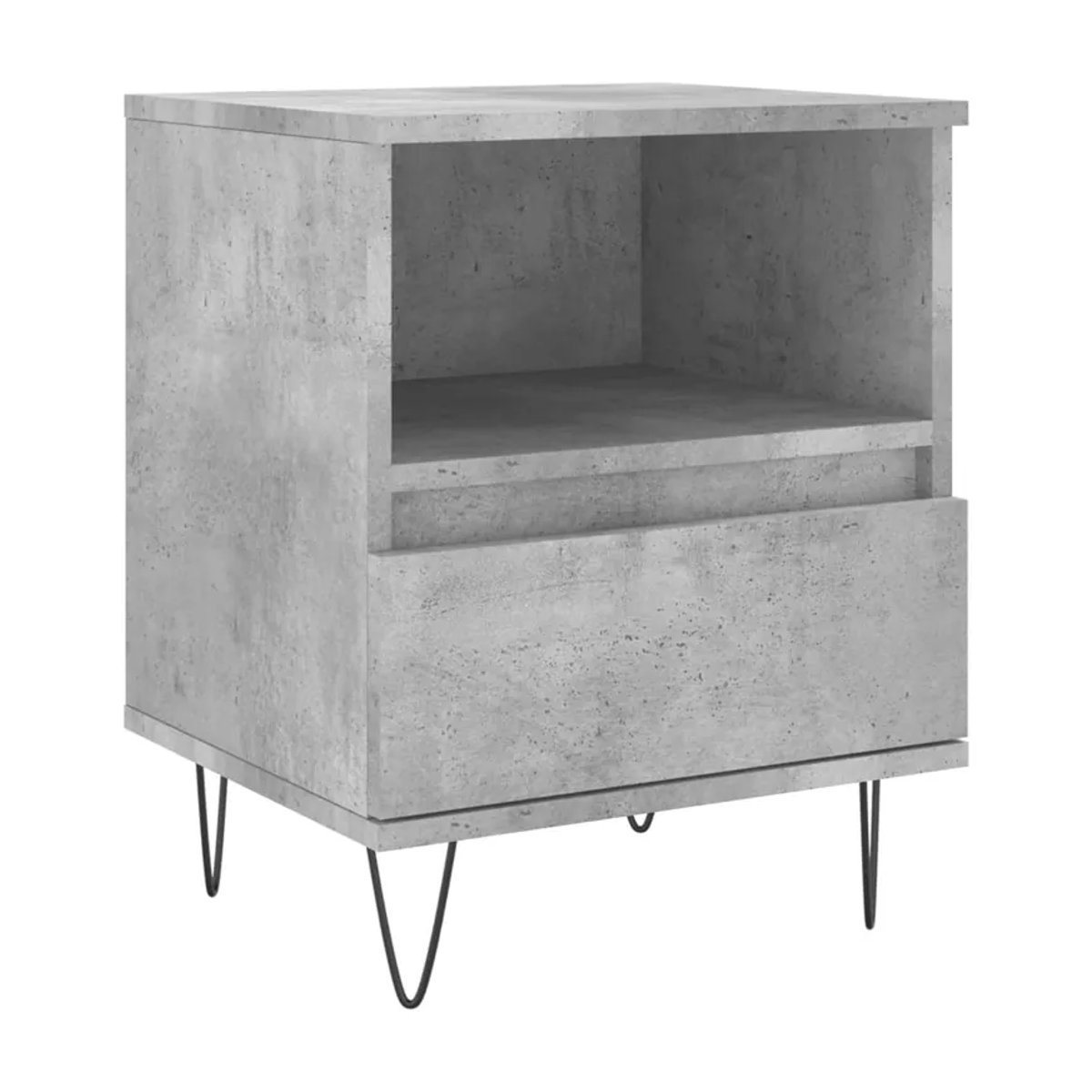 Vidaxl Nachttische im Industrial Design, 2er-Set, Grau, B/T/H: 40 x 35 x 50 cm - Bild 7