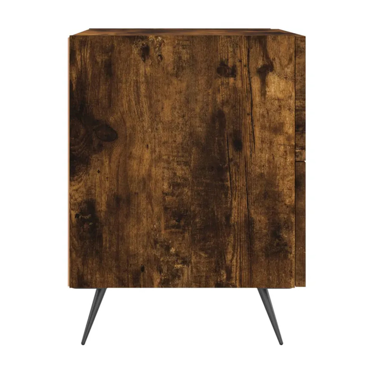 Vidaxl Nachttische im Set aus 2 Stück, Modern Industrial Design, Räuchereiche Braun, B/T/H: 40 x 35 x 47,5 cm - Bild 5