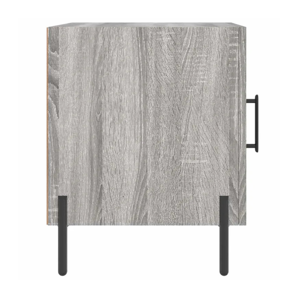 Vidaxl Nachttische Set 2 Stück Modern in Grau, B/T/H: 40 x 40 x 50 cm - Bild 5
