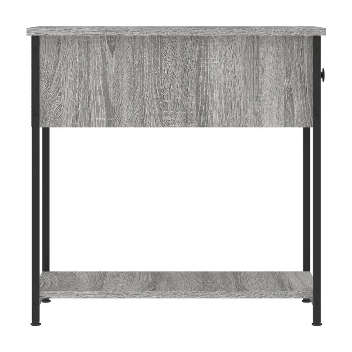 Vidaxl Nachttische Set aus 2 Stück in Grau, Modernes Design, B/T/H: 30 x 60 x 60 cm - Bild 5