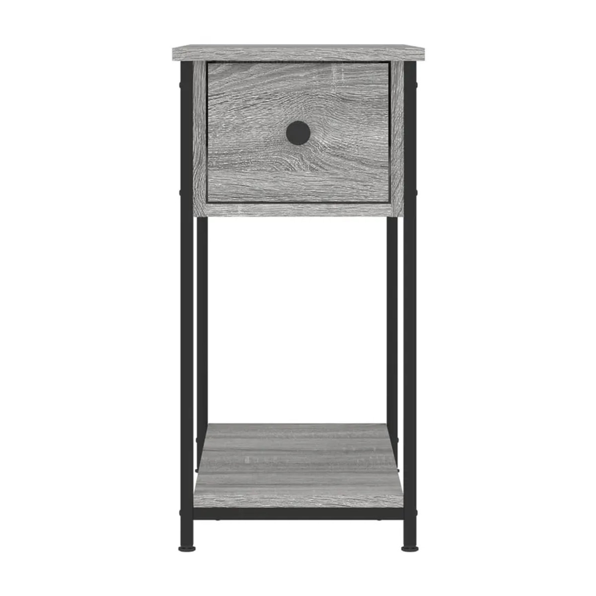 Vidaxl Nachttische Set aus 2 Stück in Grau, Modernes Design, B/T/H: 30 x 60 x 60 cm - Bild 7