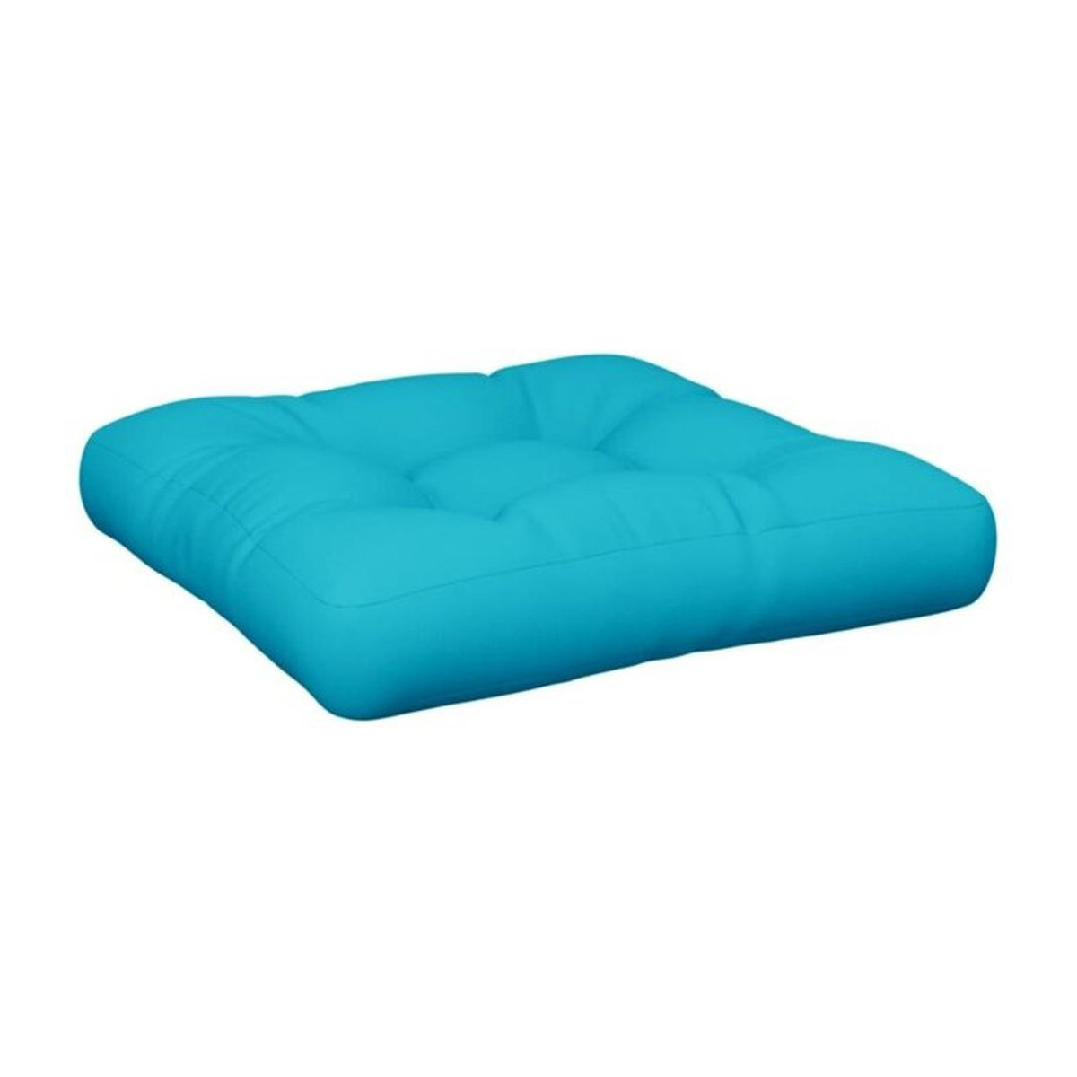 Vidaxl Palettenkissen Blau aus Stoff, quadratisch, B/T/H: 60 x 60 x 12 cm - Bild 1