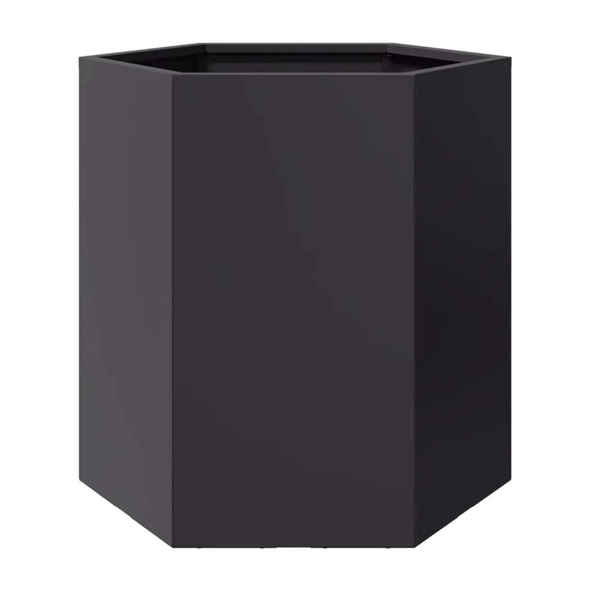 VIDAXL Pflanzkübel aus Stahl in Schwarz, sechseckig, B/T/H: 46 x 40 x 45 cm - Bild 2