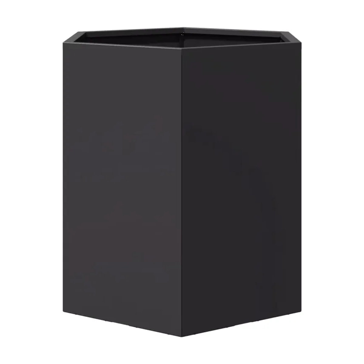 VIDAXL Pflanzkübel aus Stahl in Schwarz, sechseckig, B/T/H: 46 x 40 x 45 cm - Bild 4