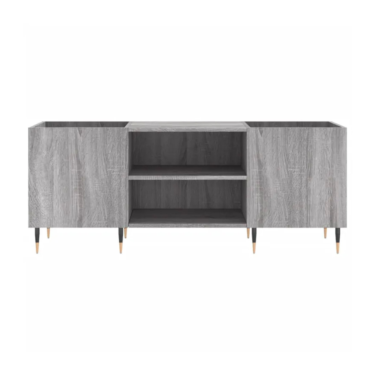 Vidaxl Plattenschrank in Grau im Industrial-Design mit Drehtüren, B/T/H: 121 x 48 x 48 cm - Bild 3