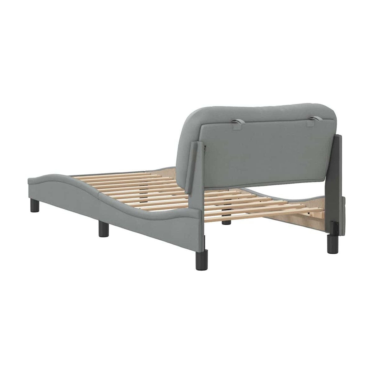 Vidaxl Polsterbett in Grau mit Stoffbezug, B/T: 80 x 200 cm - Bild 2