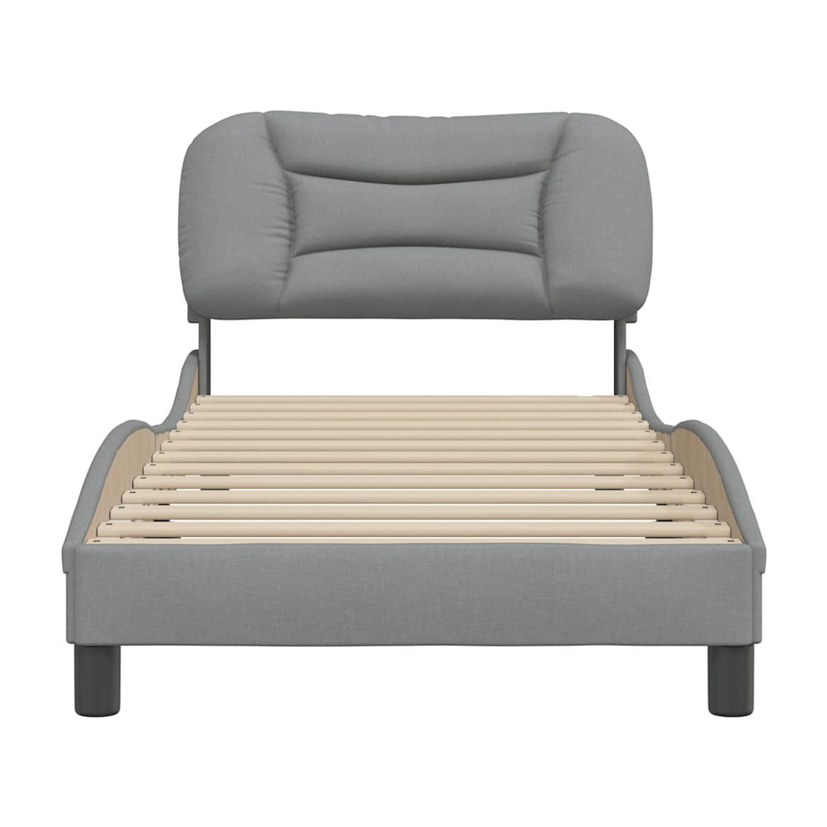 Vidaxl Polsterbett in Grau mit Stoffbezug, B/T: 80 x 200 cm - Bild 3