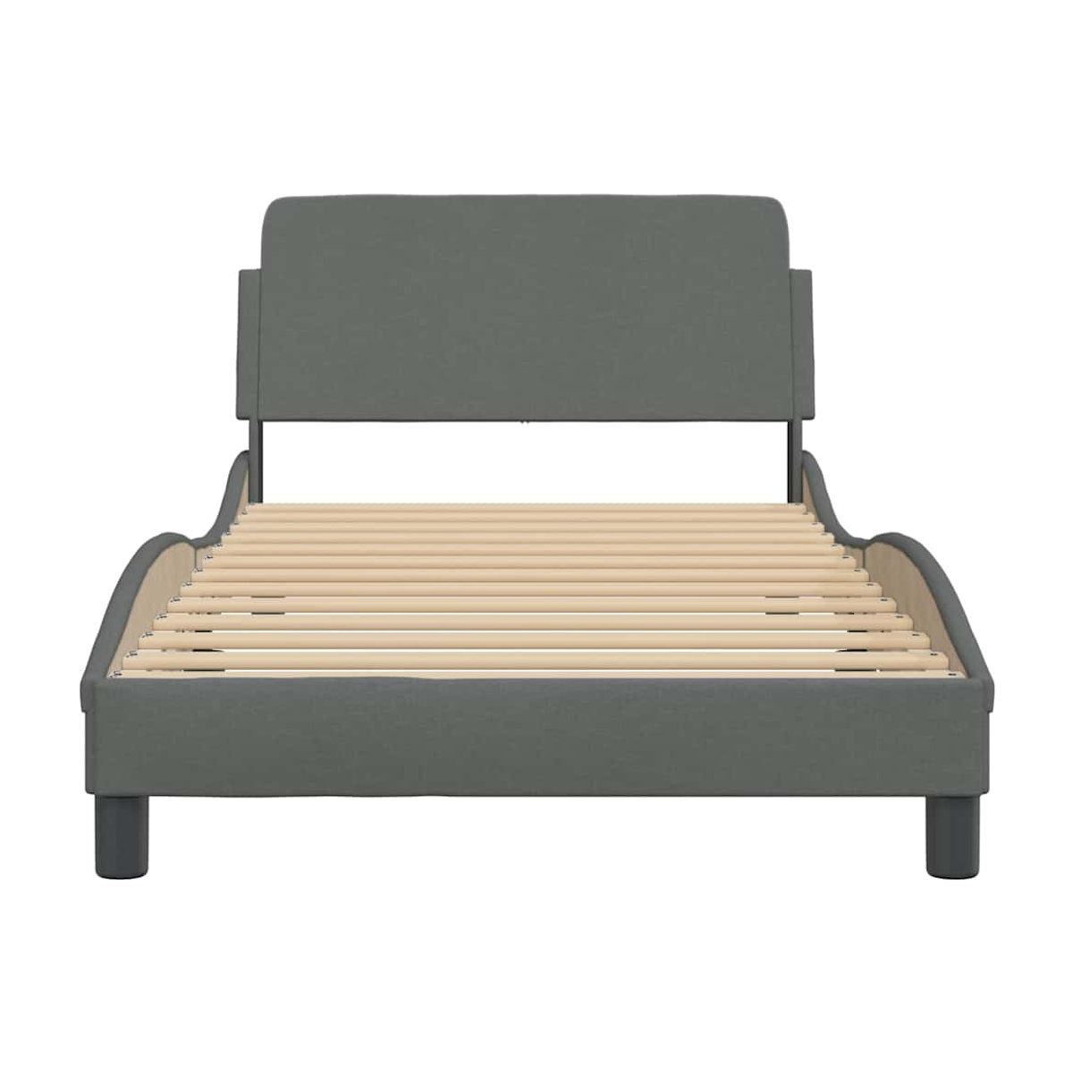 Vidaxl Polsterbett in modernem Design, Grau, B/T: 100 x 200 cm - Bild 3
