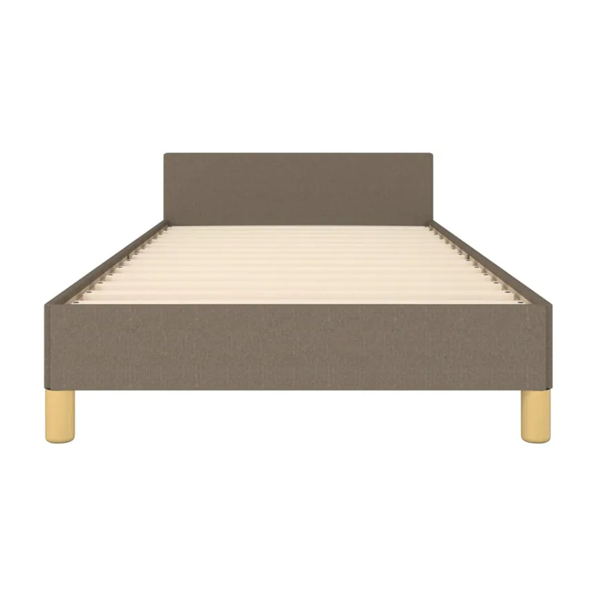 Vidaxl Polsterbett in Taupe Meliert aus Stoff, Modernes Bettgestell ohne Matratze, B/T/H: 80 x 200 cm - Bild 3