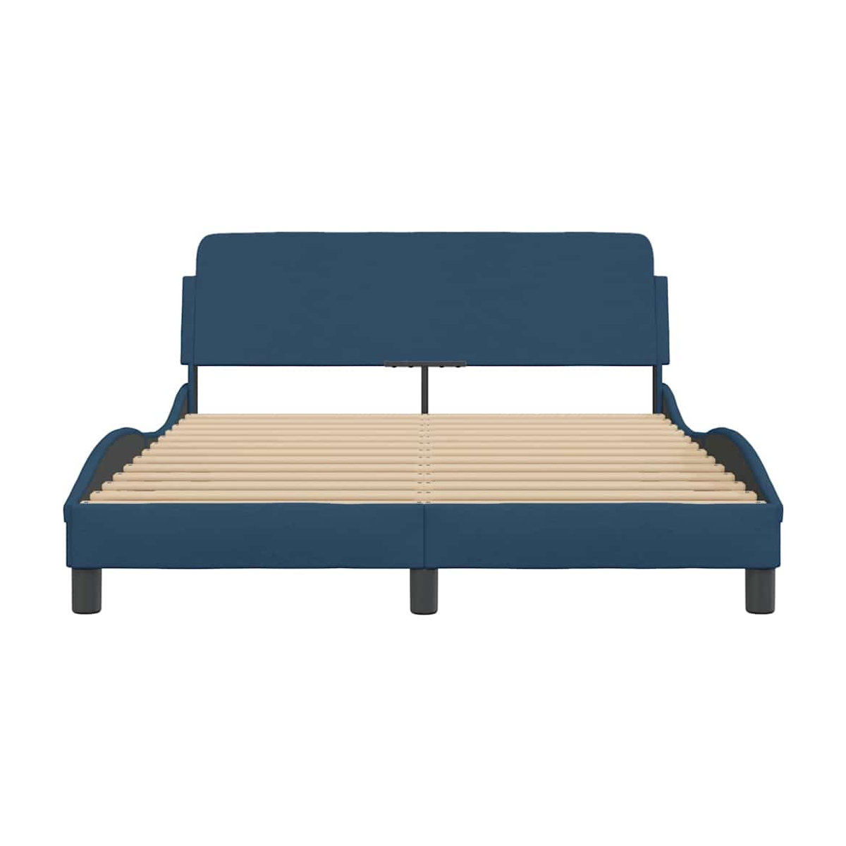 Vidaxl Polsterbett mit Kopfteil in Blau, B/T/H: 120 x 200 cm - Bild 3