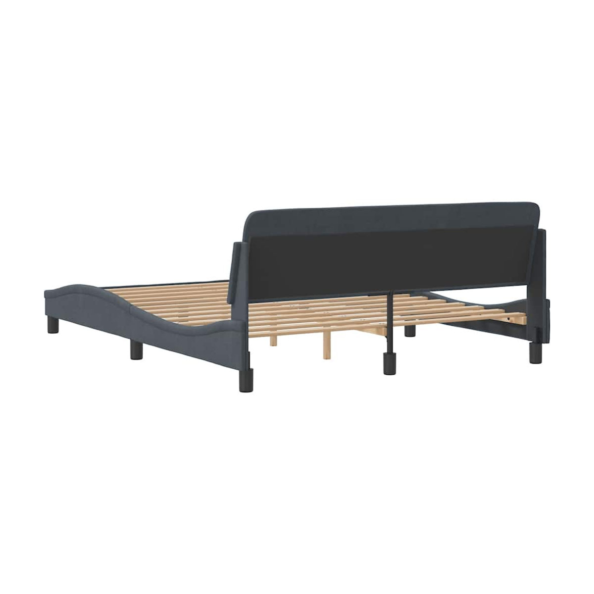 Vidaxl Polsterbett Modern in Anthrazit aus Samt, B/T: 160 x 200 cm - Bild 4