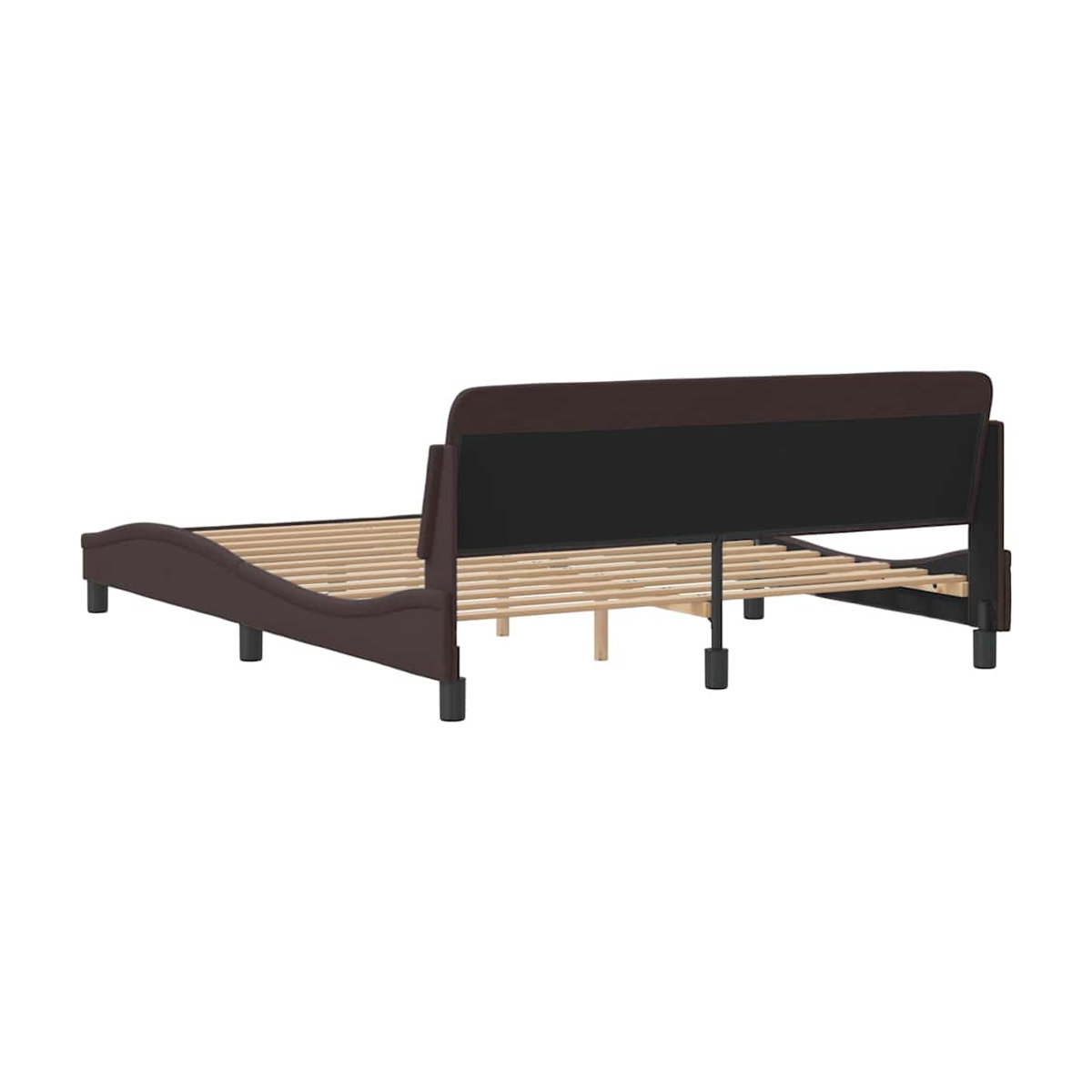 Vidaxl Polsterbett Modern in Braun aus Stoff, B/T: 160 x 200 cm - Bild 2