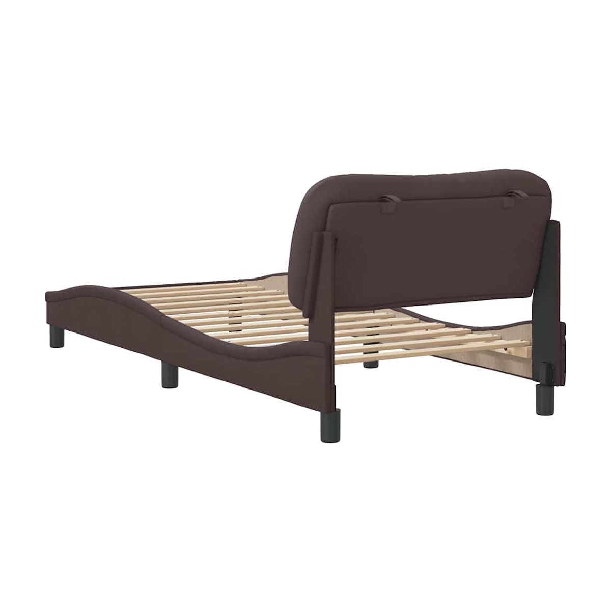 Vidaxl Polsterbett Modern in Braun aus Stoff und Holzwerkstoff, B/T/H: 90 x 200 cm - Bild 2