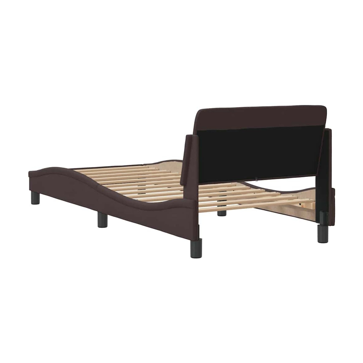 Vidaxl Polsterbett Modern in Braun mit Stoffbezug, B/T: 80 x 200 cm - Bild 5