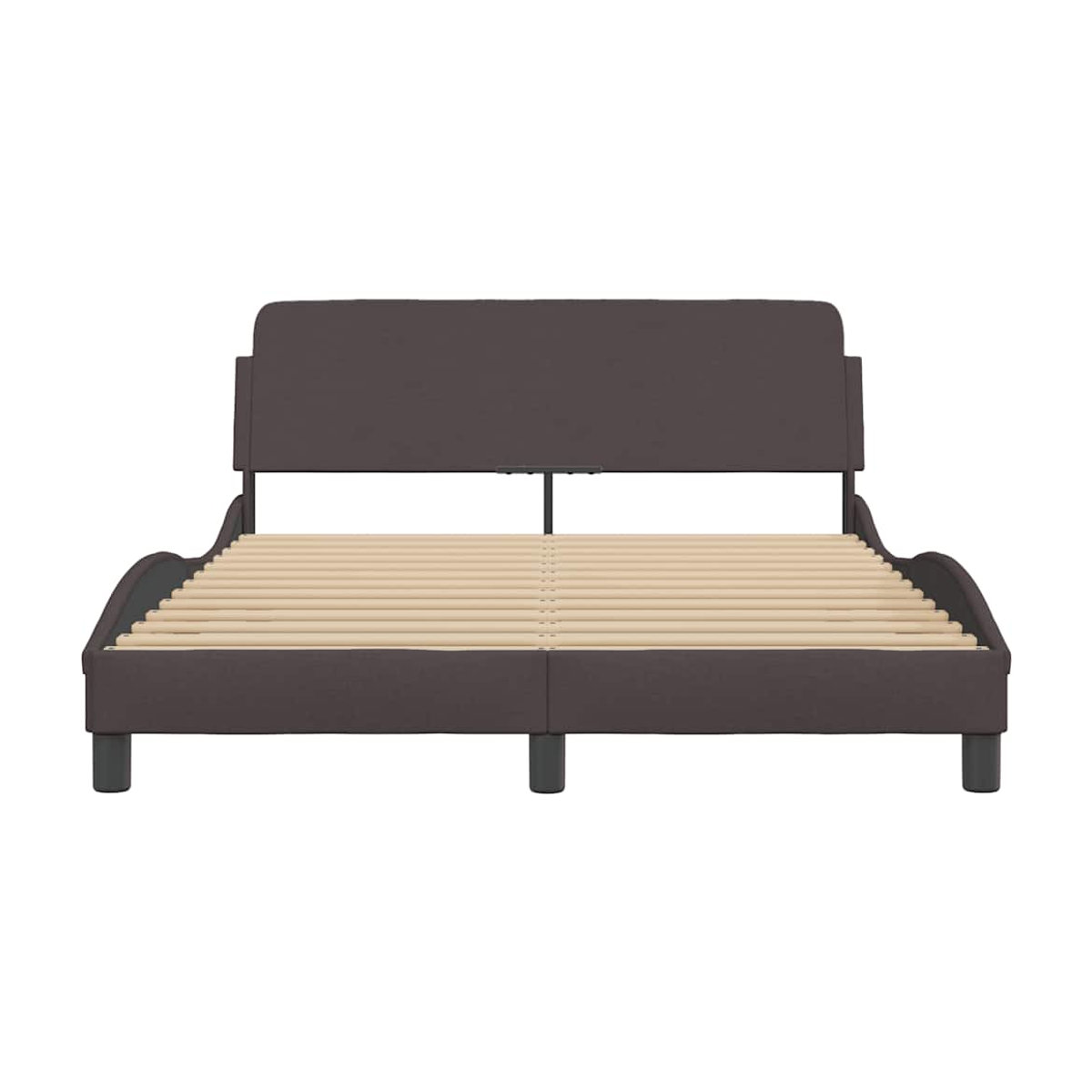 Vidaxl Polsterbett Modern in Braun mit Stoffbezug, B/T/H: 120 x 200 cm - Bild 2