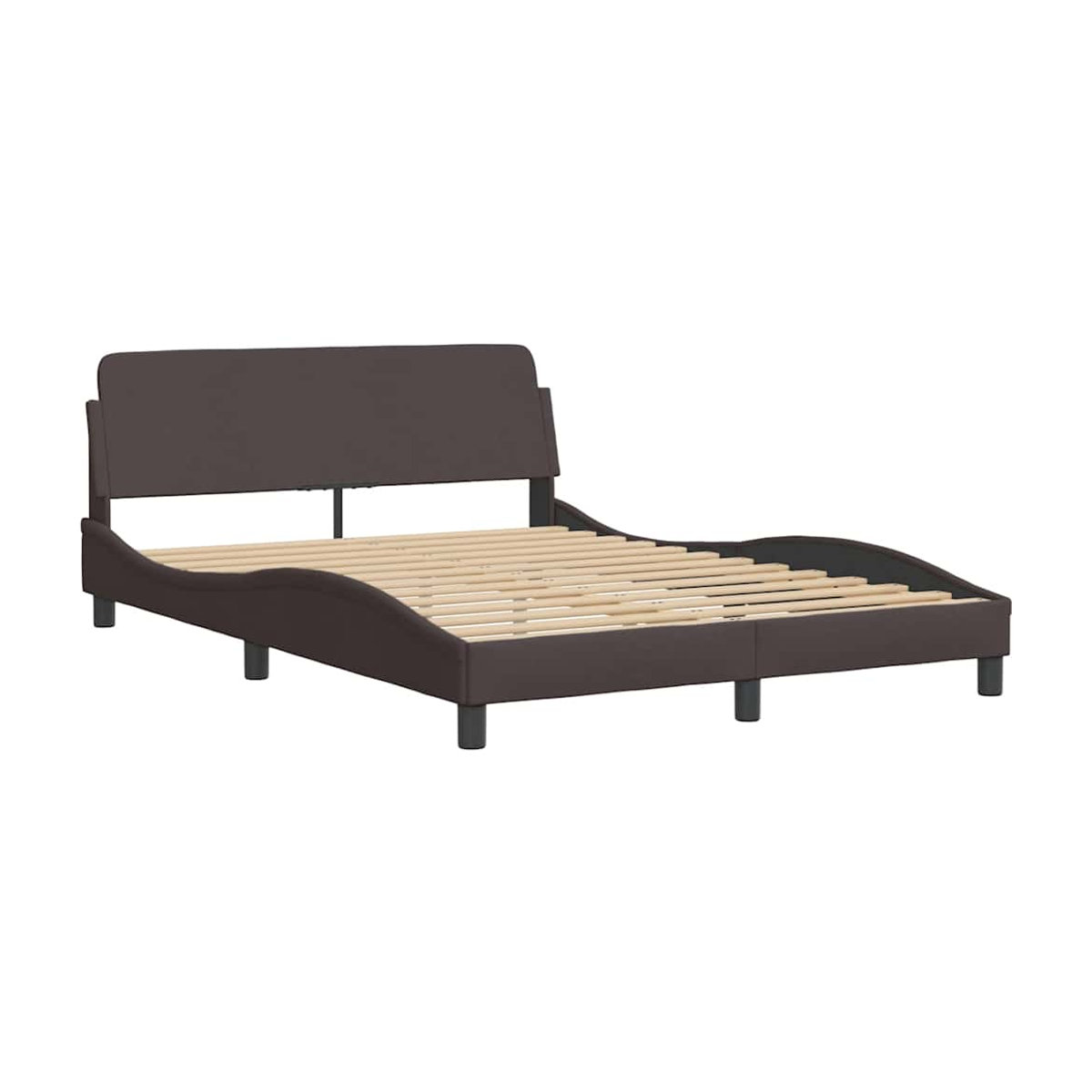 Vidaxl Polsterbett Modern in Braun mit Stoffbezug, B/T/H: 120 x 200 cm - Bild 3