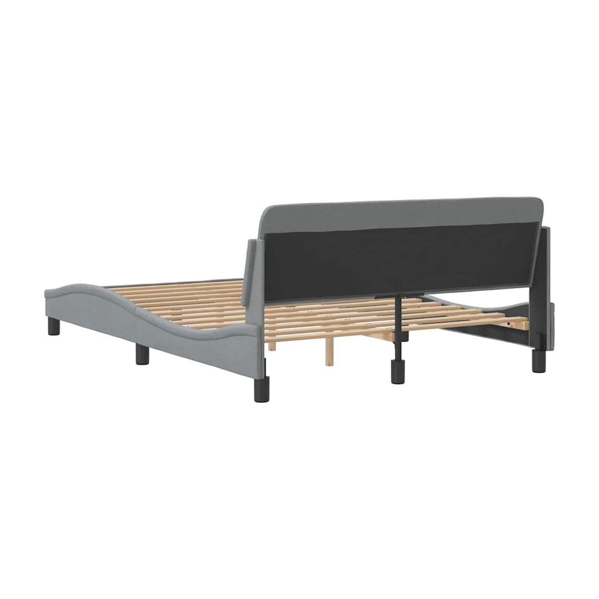 Vidaxl Polsterbett Modern in Grau mit Stoffbezug, B/T: 120 x 200 cm - Bild 3
