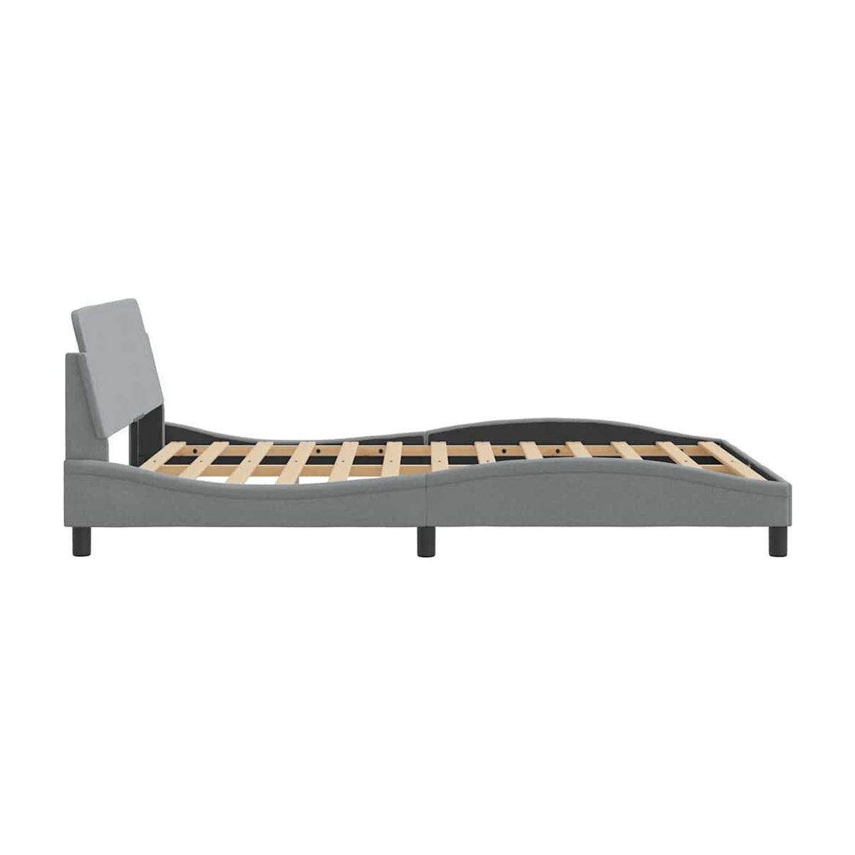 Vidaxl Polsterbett Modern in Grau mit Stoffbezug, B/T: 120 x 200 cm - Bild 5