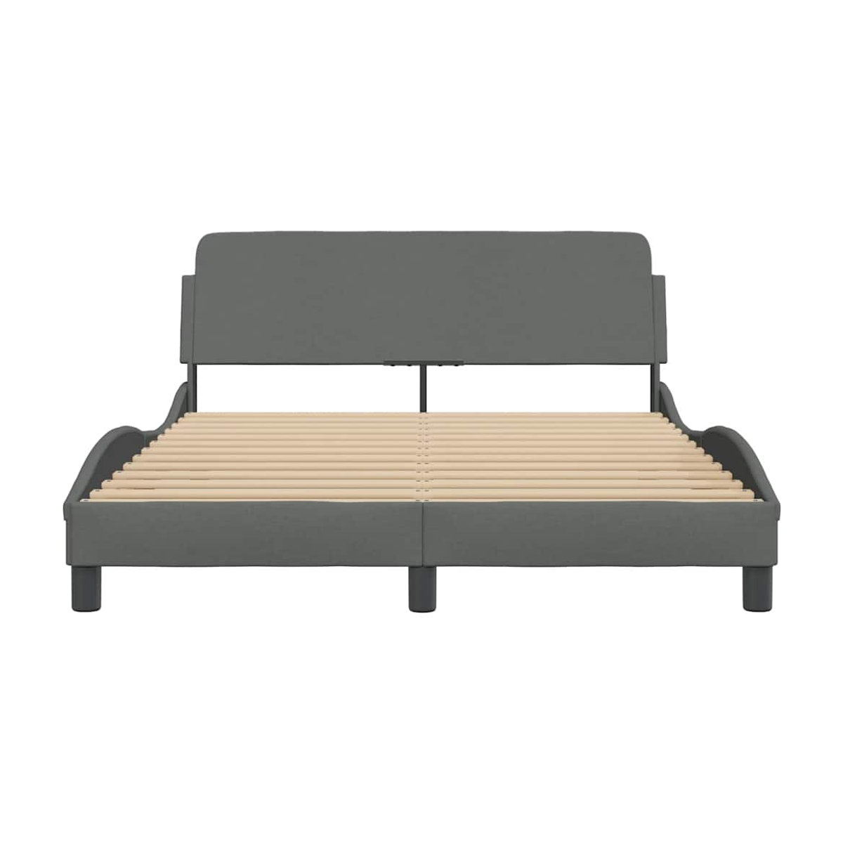 Vidaxl Polsterbett Modern in Grau, Stoffbezogen, B/T/H: 120 x 200 cm - Bild 3