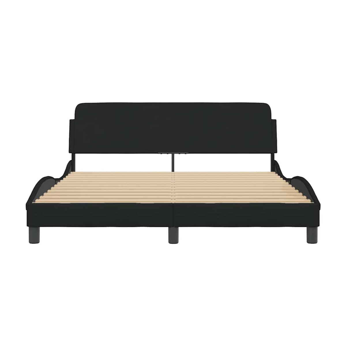 Vidaxl Polsterbett Modern in Schwarz, Stoffbezogen, B: 160 cm, L: 200 cm - Bild 3
