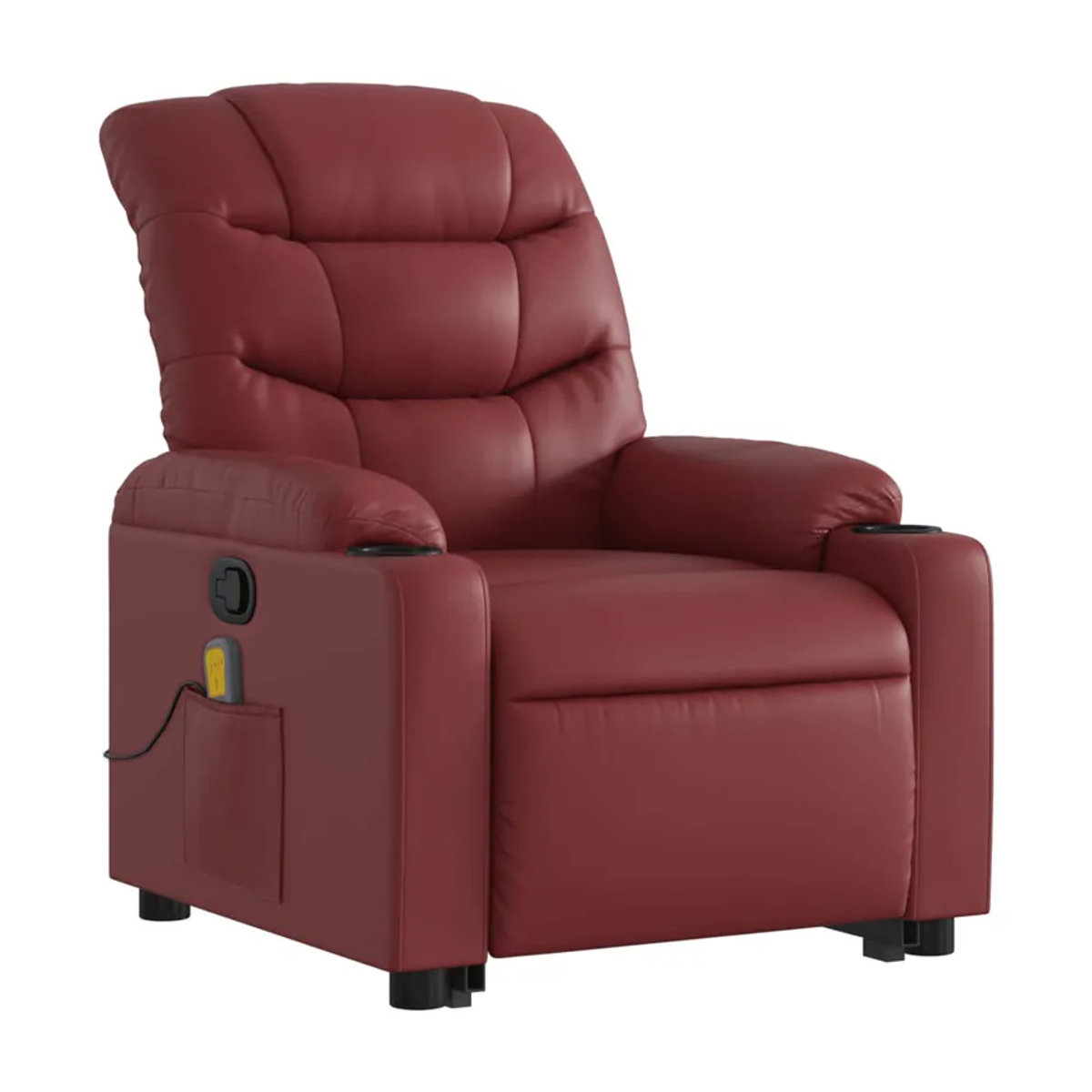 Vidaxl Relaxsessel als Aufstehhilfe und Massagesessel in Rot aus Kunstleder - Bild 5