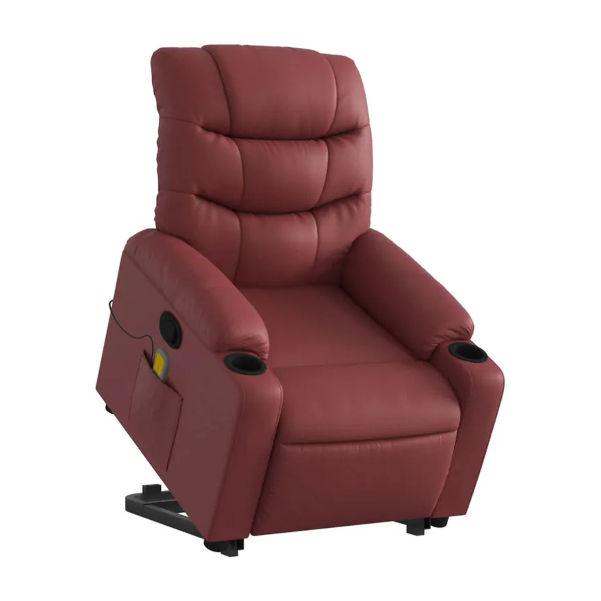 Vidaxl Relaxsessel als Aufstehhilfe und Massagesessel in Rot aus Kunstleder - Bild 6