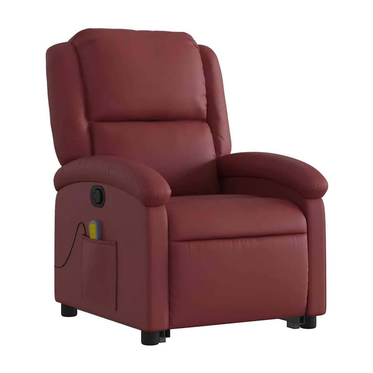 Vidaxl Relaxsessel Aufstehhilfe Massagesessel aus Kunstleder in Rot - Bild 2