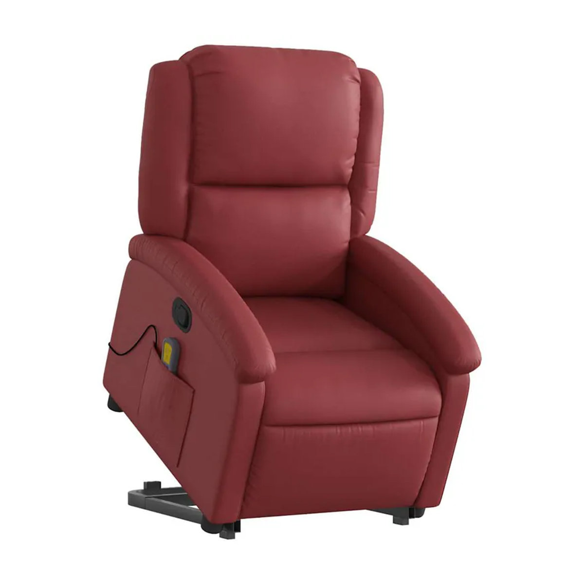Vidaxl Relaxsessel Aufstehhilfe Massagesessel aus Kunstleder in Rot - Bild 5