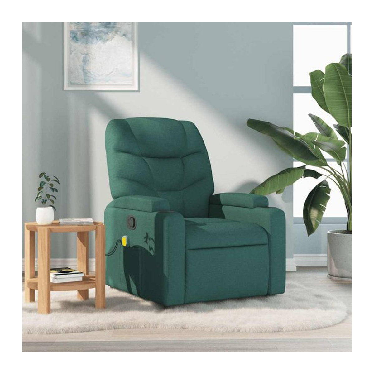 Vidaxl Relaxsessel aus Stoff und Holz in Grün mit modernem Design - Bild 1