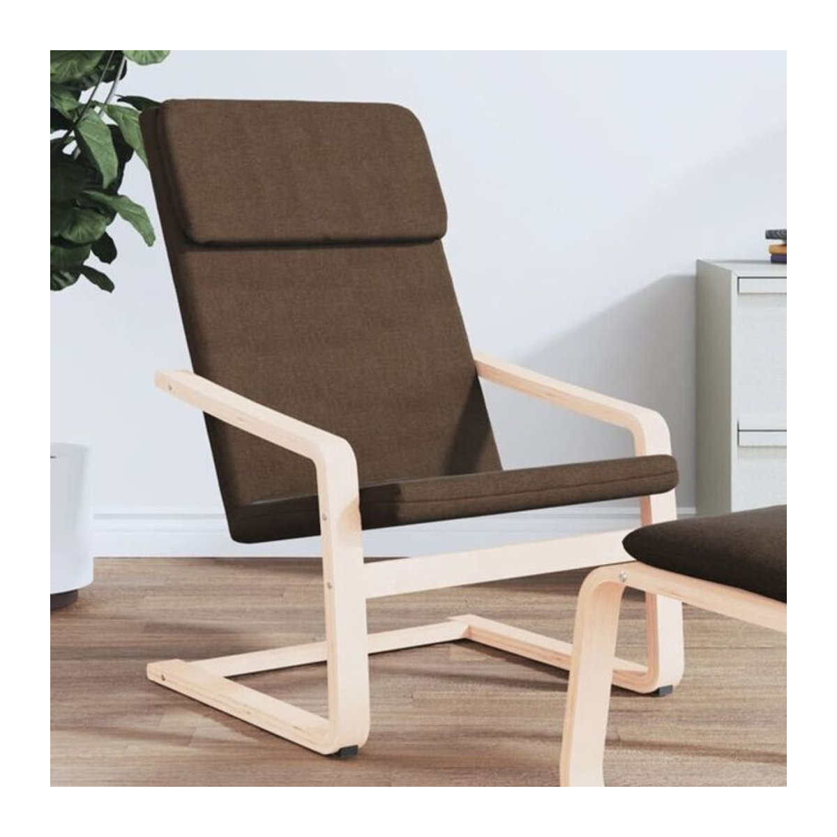 vidaxl Relaxsessel in Braun aus Stoff und Polyester im skandinavischen Design - Bild 1