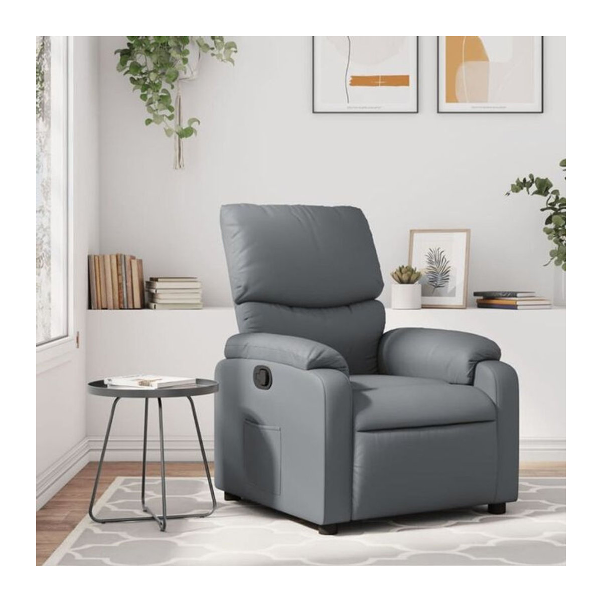 Vidaxl Relaxsessel in Grau aus Kunstleder im modernen Design - Bild 1