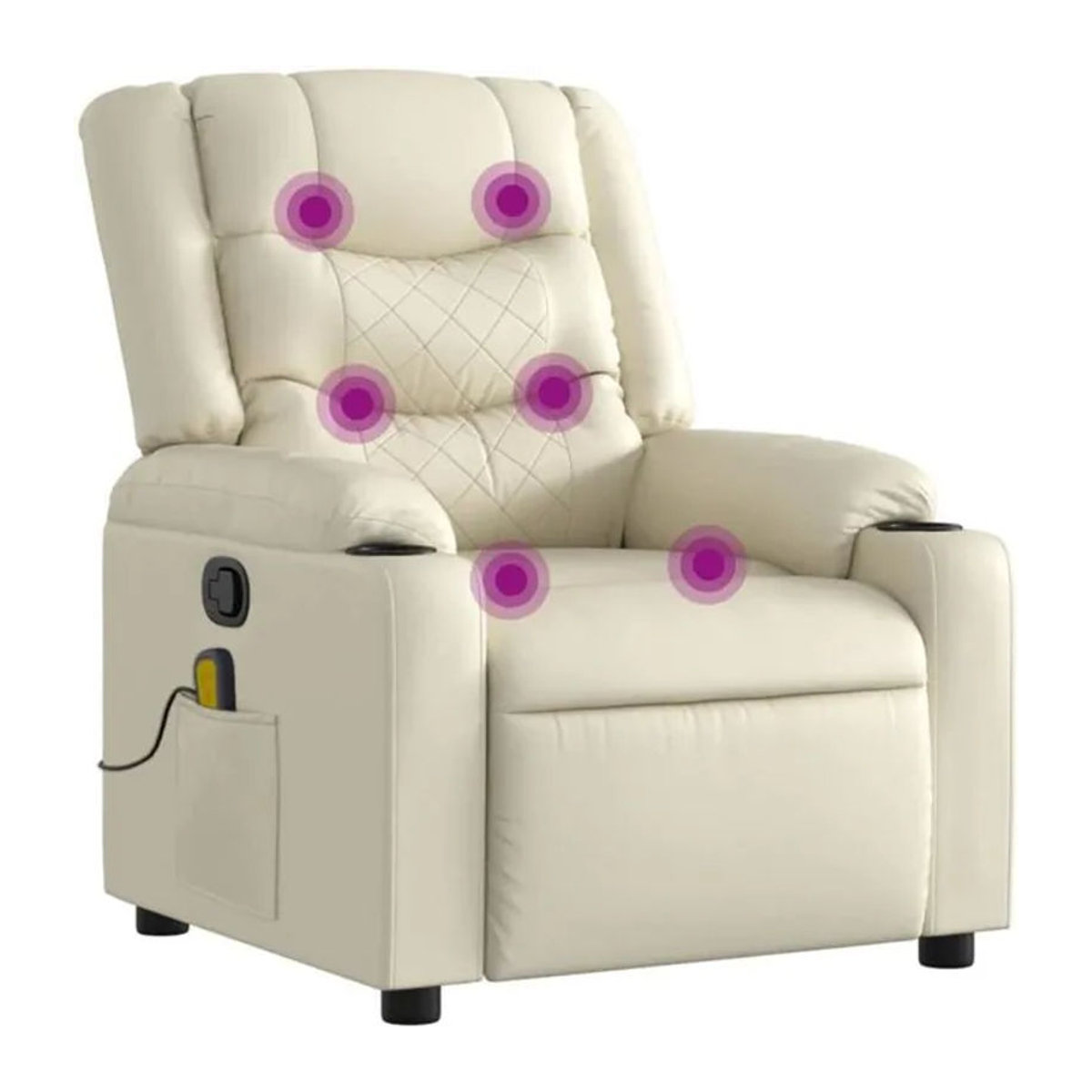 vidaxl Relaxsessel Massagesessel aus Kunstleder in Beige - Bild 1