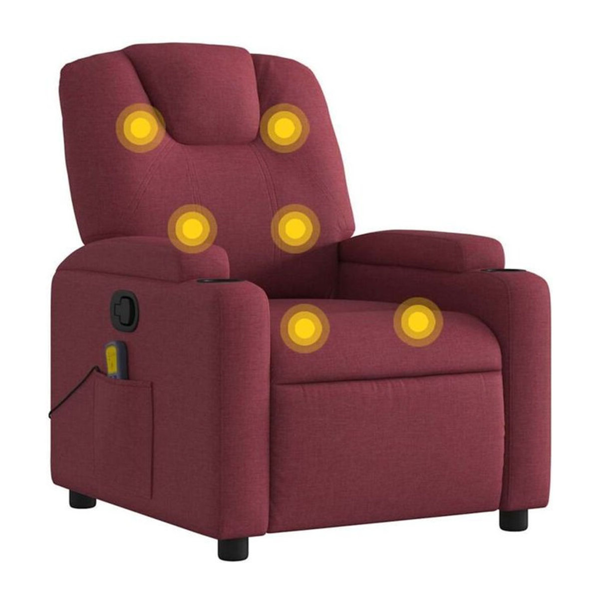 Vidaxl Relaxsessel Massagesessel aus Stoff in Rot - Bild 1