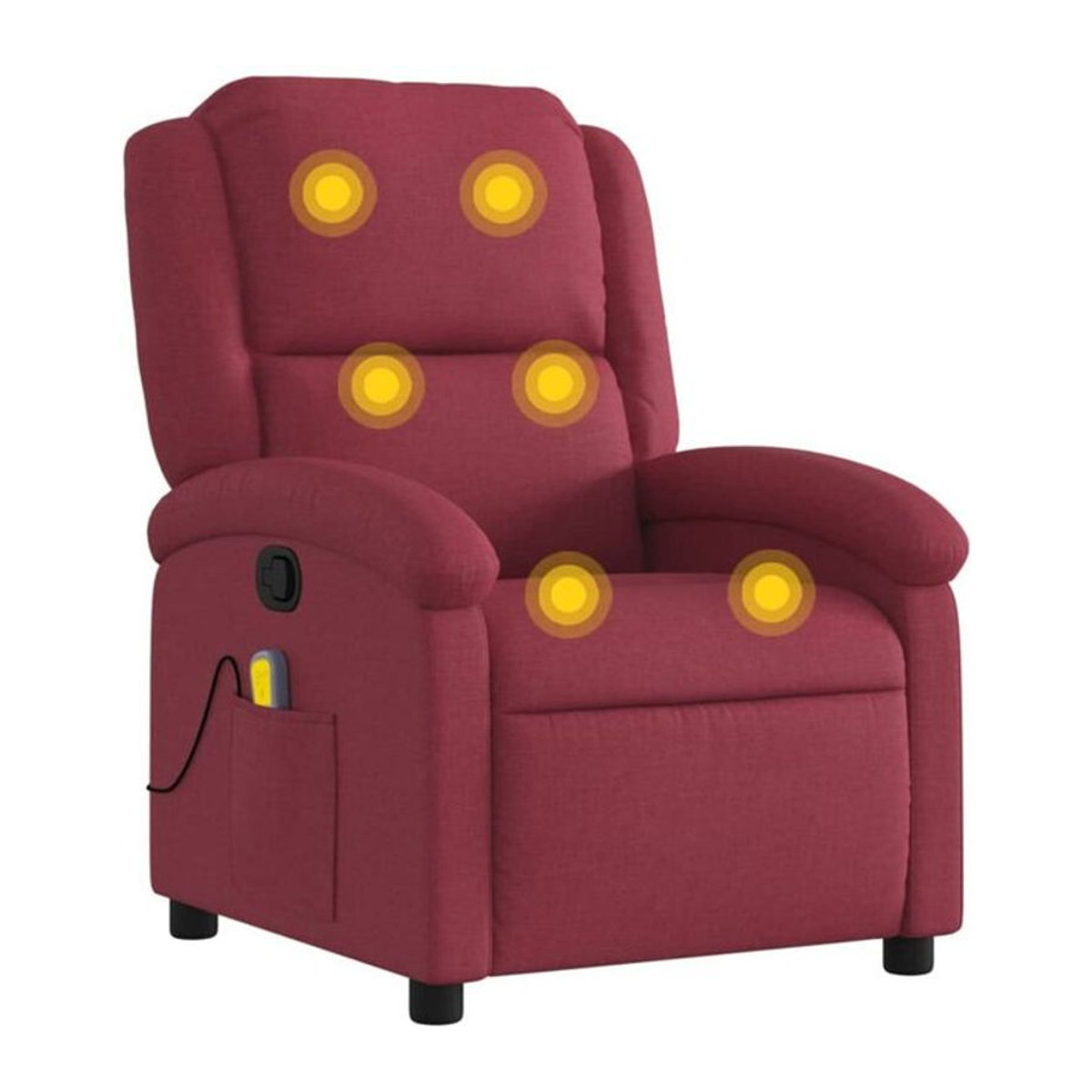 Vidaxl Relaxsessel Massagesessel aus Stoff in Rot - Bild 1