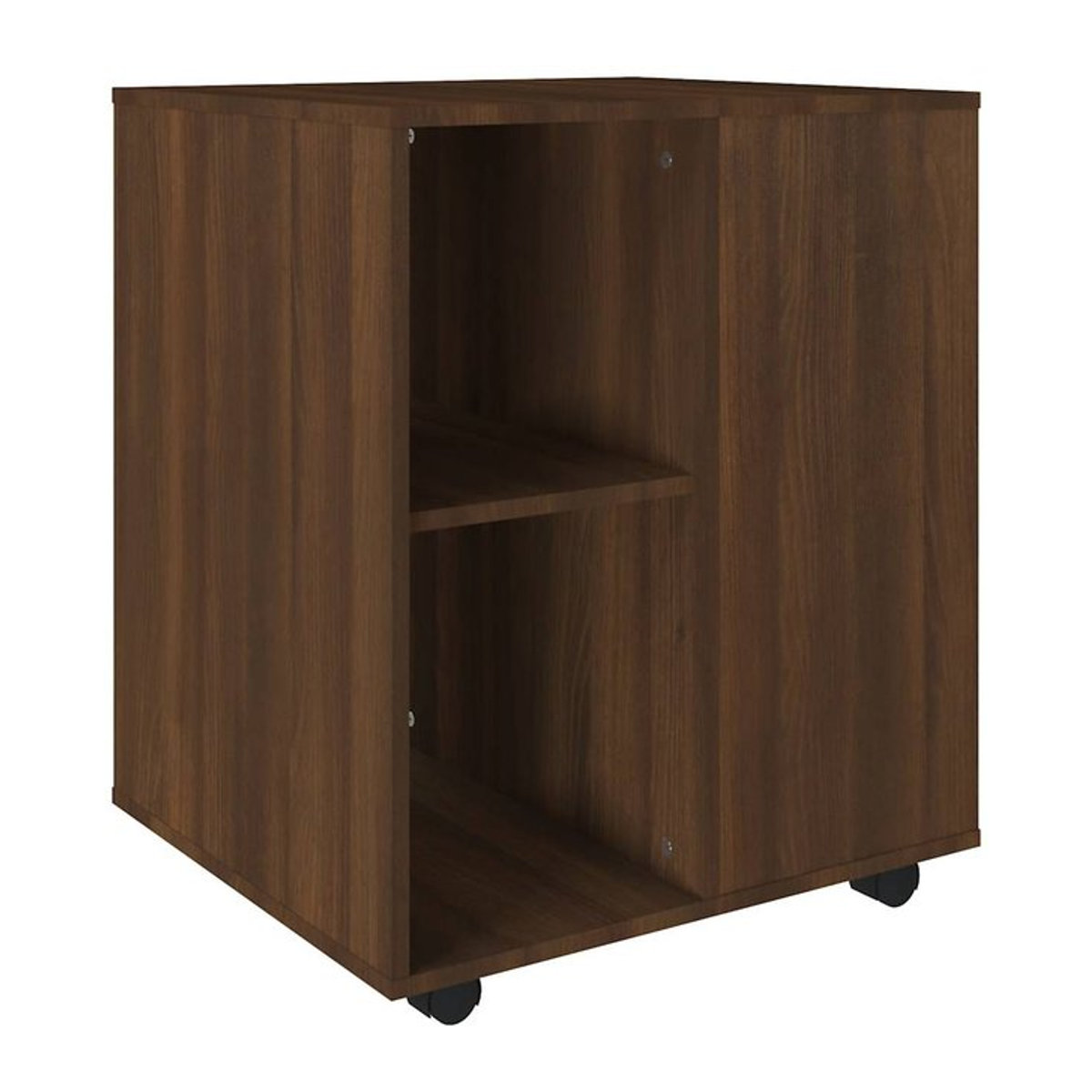 Vidaxl Rollschrank in Braun Eichen-Optik aus Holzwerkstoff B/T/H: 60 x 53 x 72 cm - Bild 1