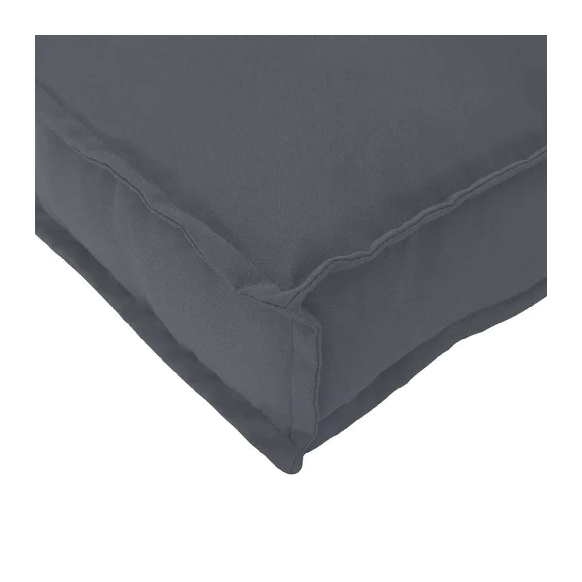 VIDAXL Rückenlehnenkissen aus Oxford-Stoff in Grau, B/B/H: 80 x 40 x 12 cm - Bild 4