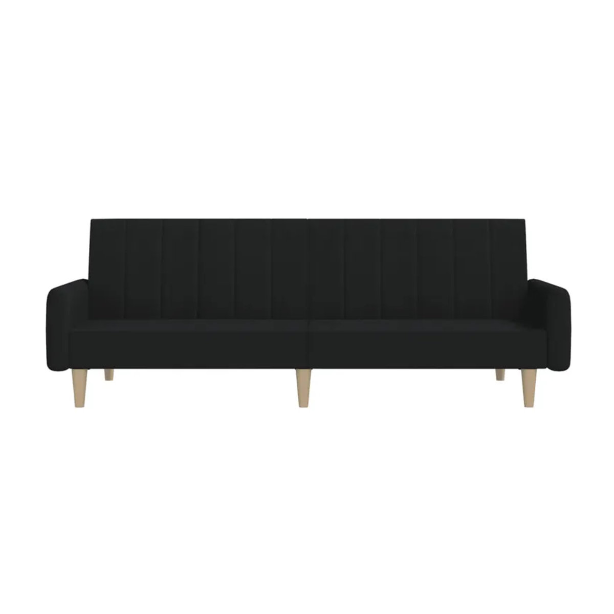Vidaxl Schlafsofa 2-Sitzer in Schwarz mit Stoffbezug im modernen Design - Bild 5