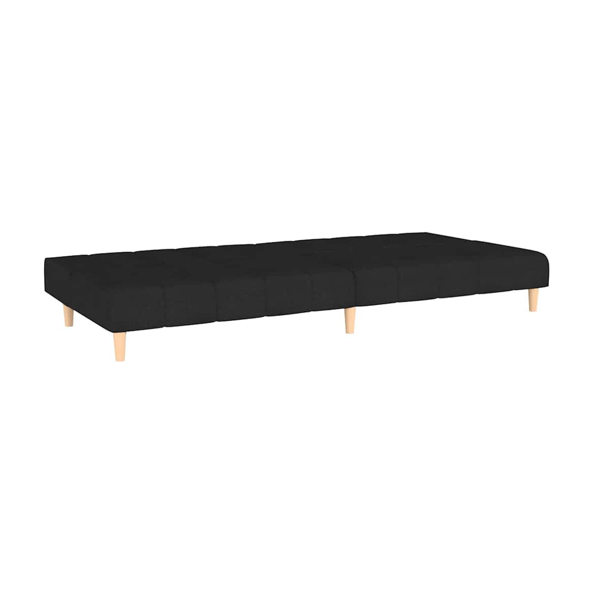 Vidaxl Schlafsofa 2-Sitzer in Schwarz mit Stoffbezug im modernen Design - Bild 4