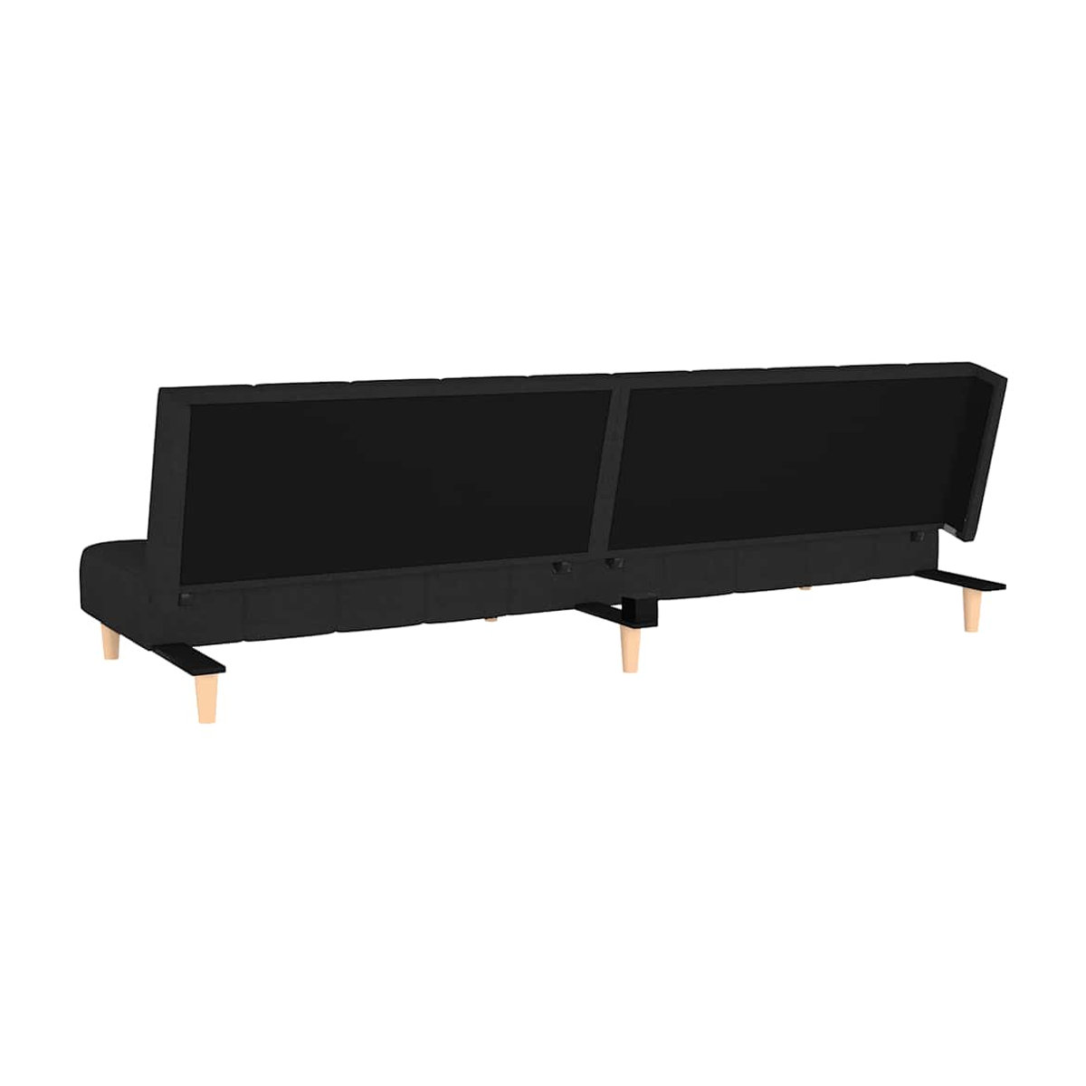 Vidaxl Schlafsofa 2-Sitzer in Schwarz mit Stoffbezug im modernen Design - Bild 5