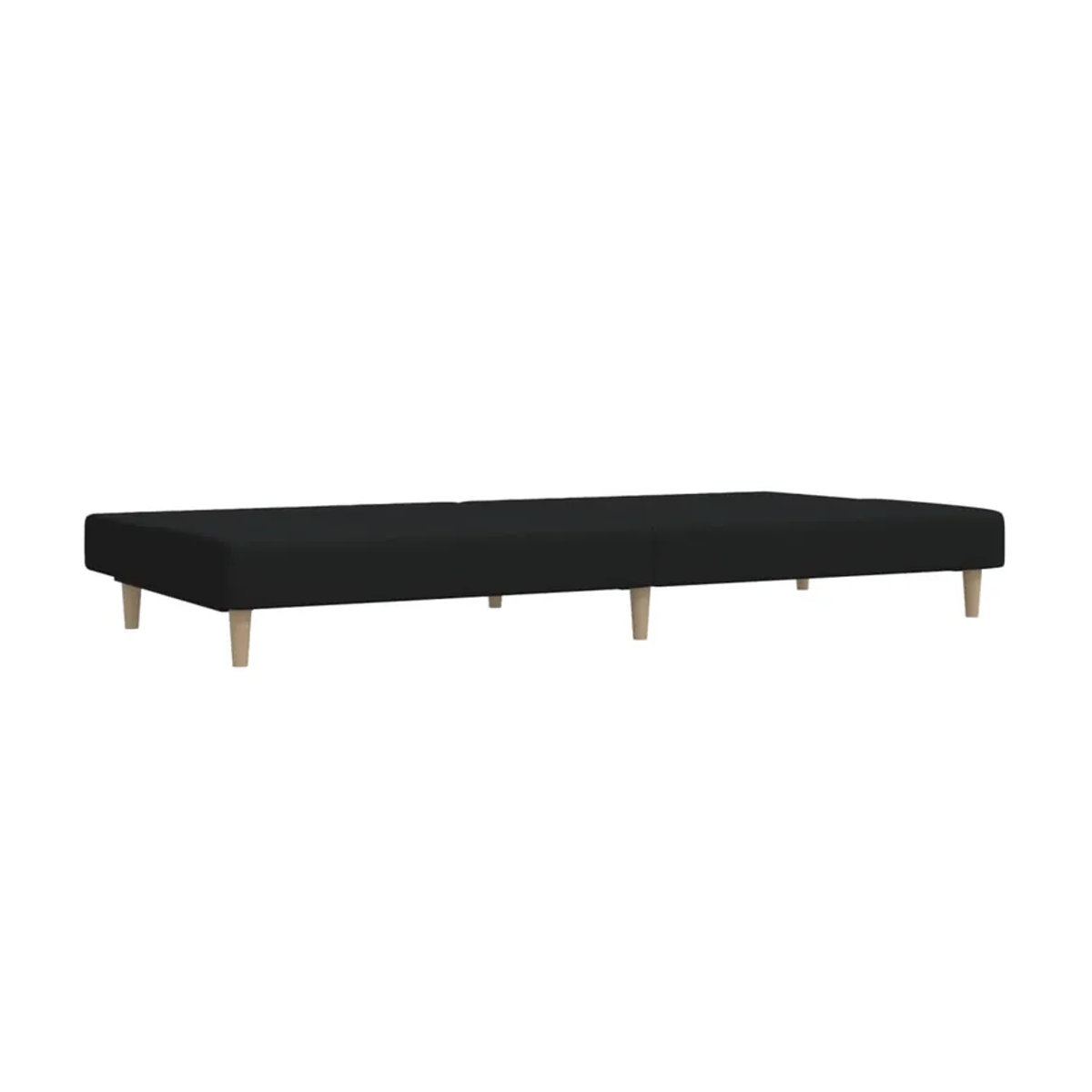 Vidaxl Schlafsofa 2-Sitzer in Schwarz mit Stoffbezug im modernen Design - Bild 3