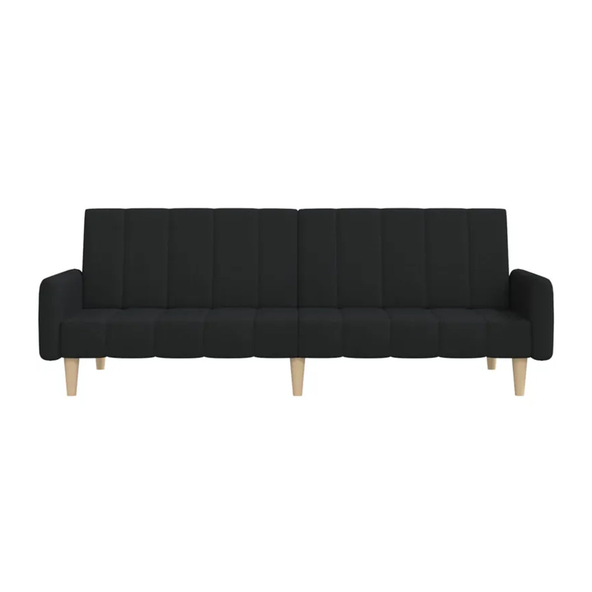 Vidaxl Schlafsofa 2-Sitzer in Schwarz mit Stoffbezug im modernen Design - Bild 2
