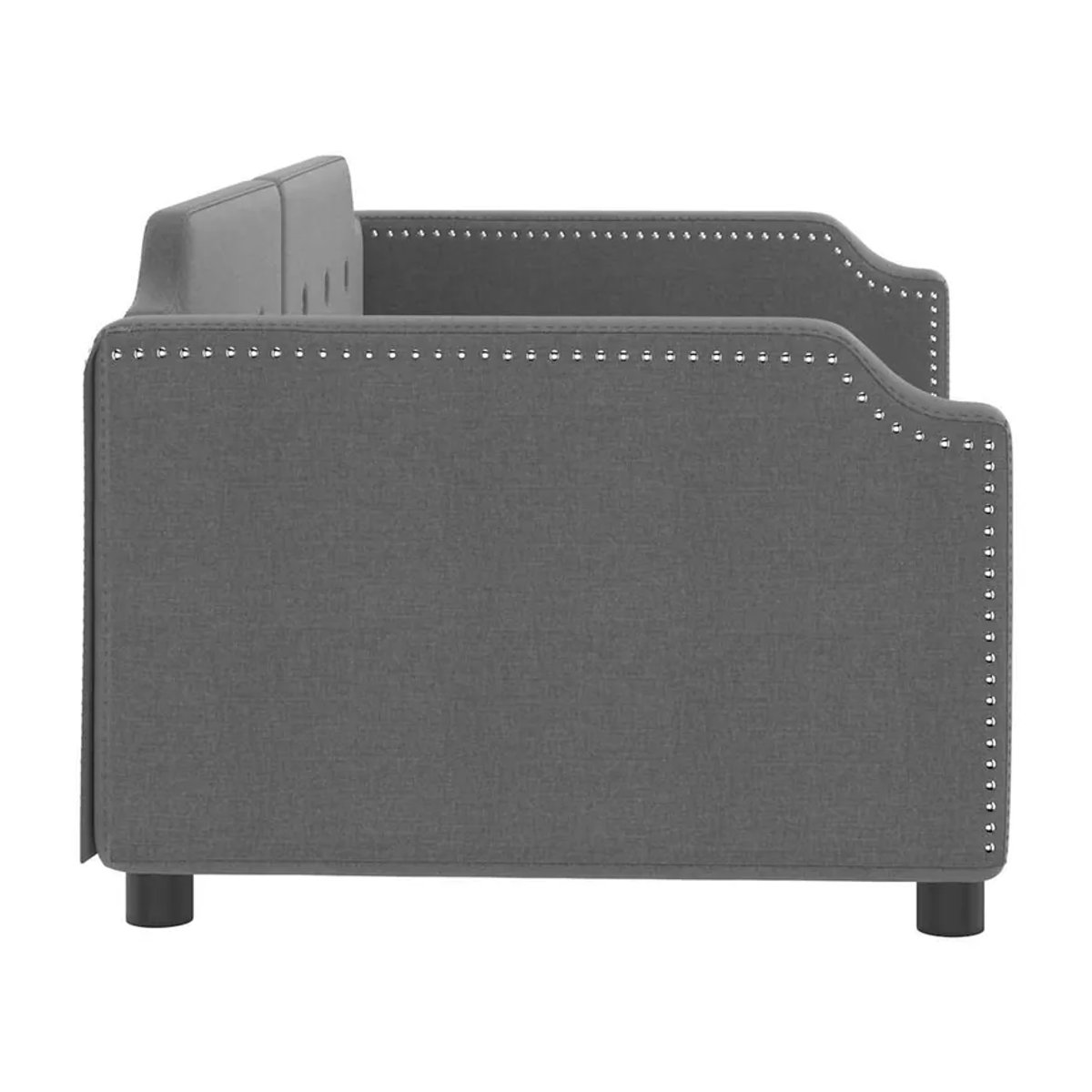 Vidaxl Schlafsofa in Grau mit Stoffbezug und Schlaffunktion, Breite: 80 cm, Länge: 200 cm - Bild 3