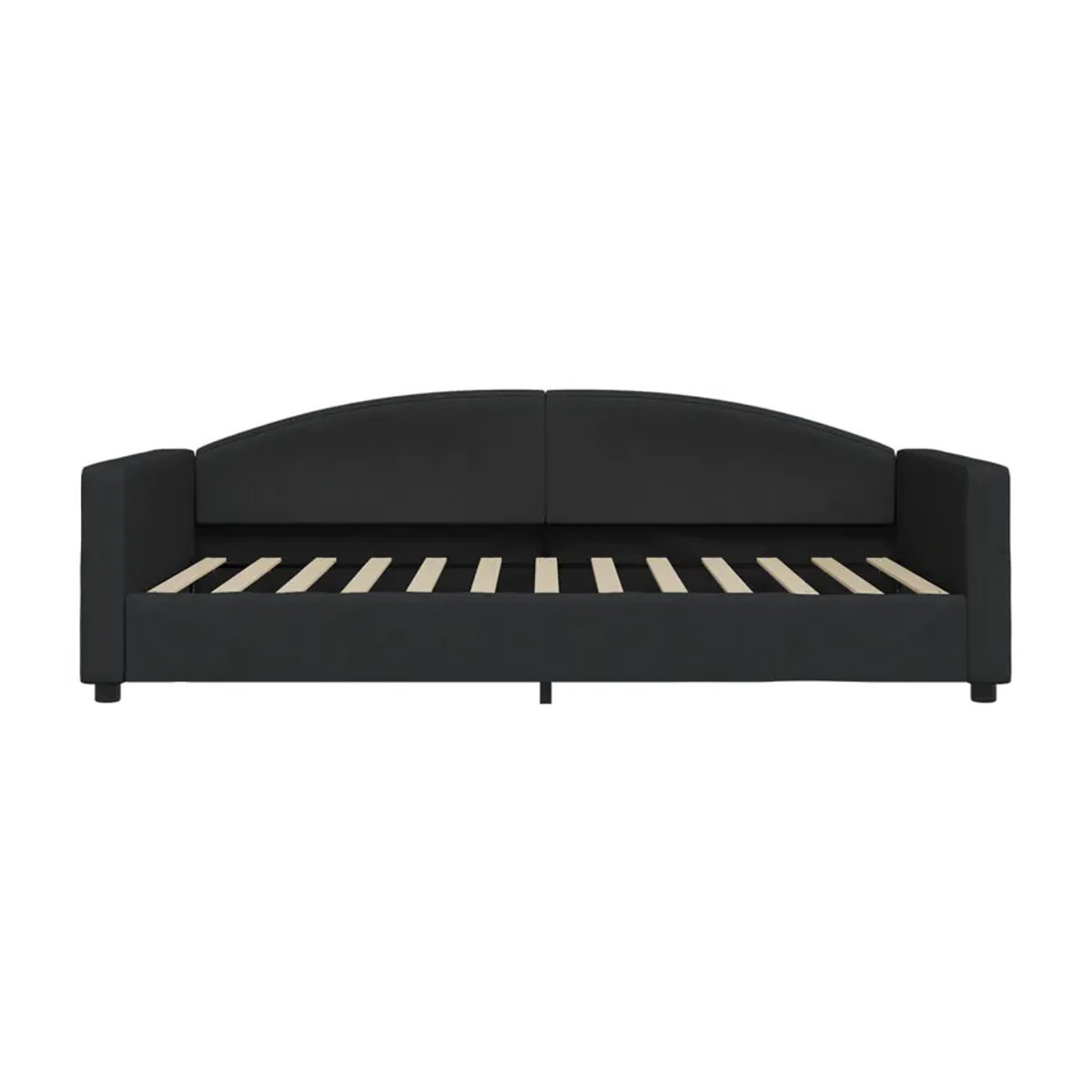 Vidaxl Schlafsofa in Schwarz mit Stoffbezug, Modern und Minimalistisch, B: 100 cm, L: 200 cm - Bild 2