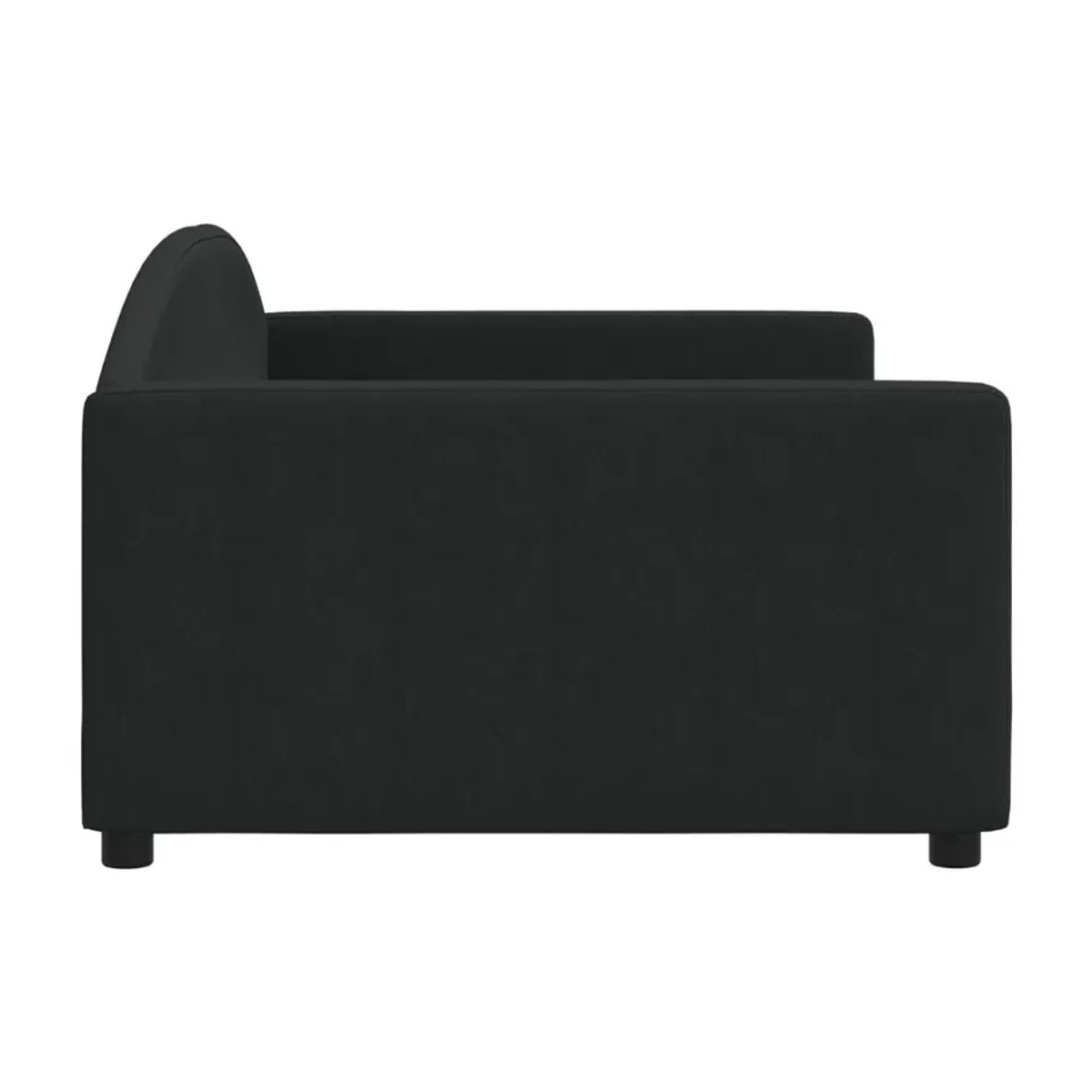 Vidaxl Schlafsofa in Schwarz mit Stoffbezug, Modern und Minimalistisch, B: 100 cm, L: 200 cm - Bild 4