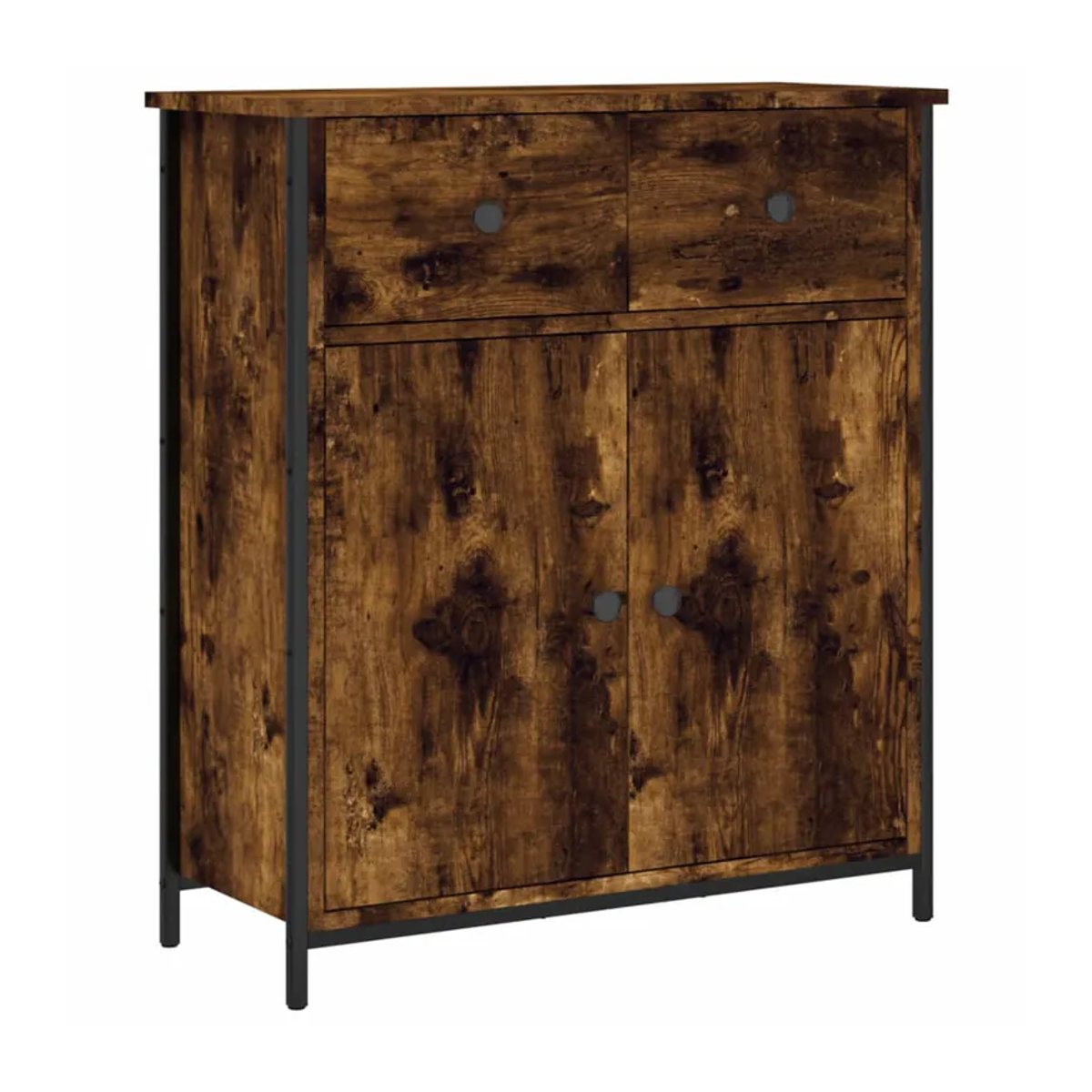 Vidaxl Schrank in Geräuchertem Eichen-Design, Braun, B/T/H: 70 x 30 x 80 cm - Bild 8