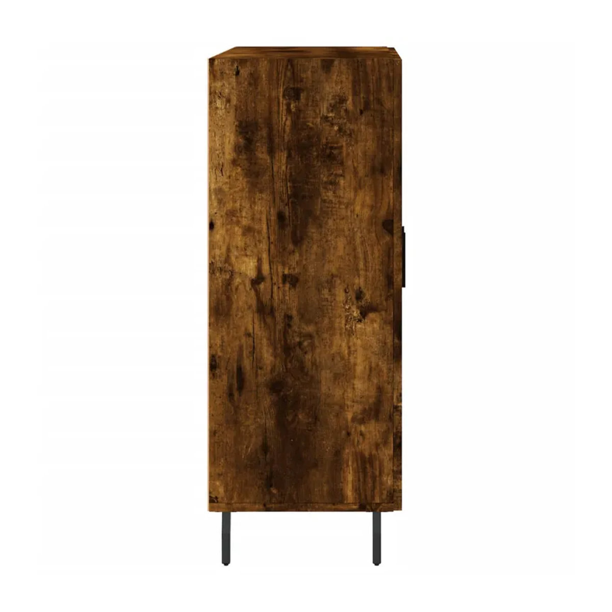 vidaxl Schrank in Geräuchertem Eichen-Look mit Scharniertüren und verstellbaren Regalböden, Braun, B/T/H: 69,5 x 34 x 90 cm - Bild 6